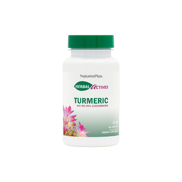Natures Plus Herbal Actives Turmeric 400 mg 95% Curcumin 60's