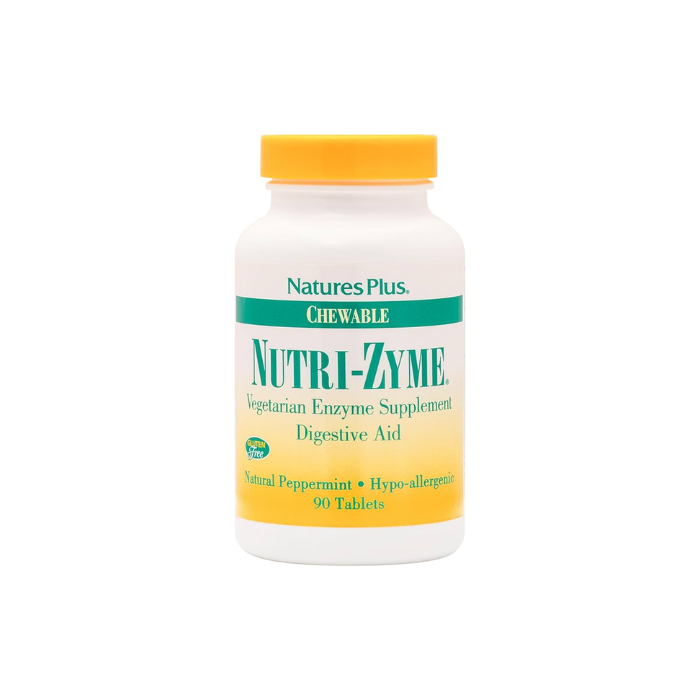 Natures Plus Nutrizyme Chewable Vegetarian Digestive Aid 90 Tablets