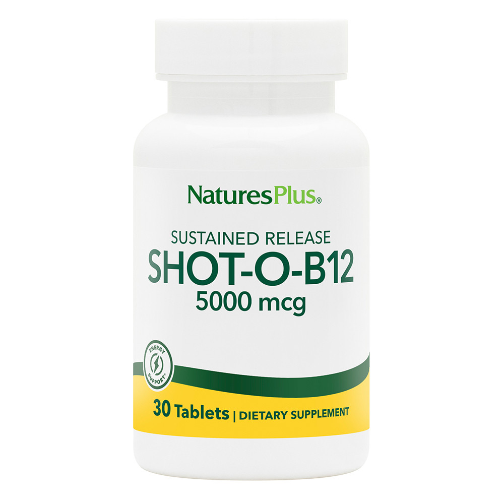 Natures Plus Shot O B 12 5000 Mcg Sustained Release 30 Tablets