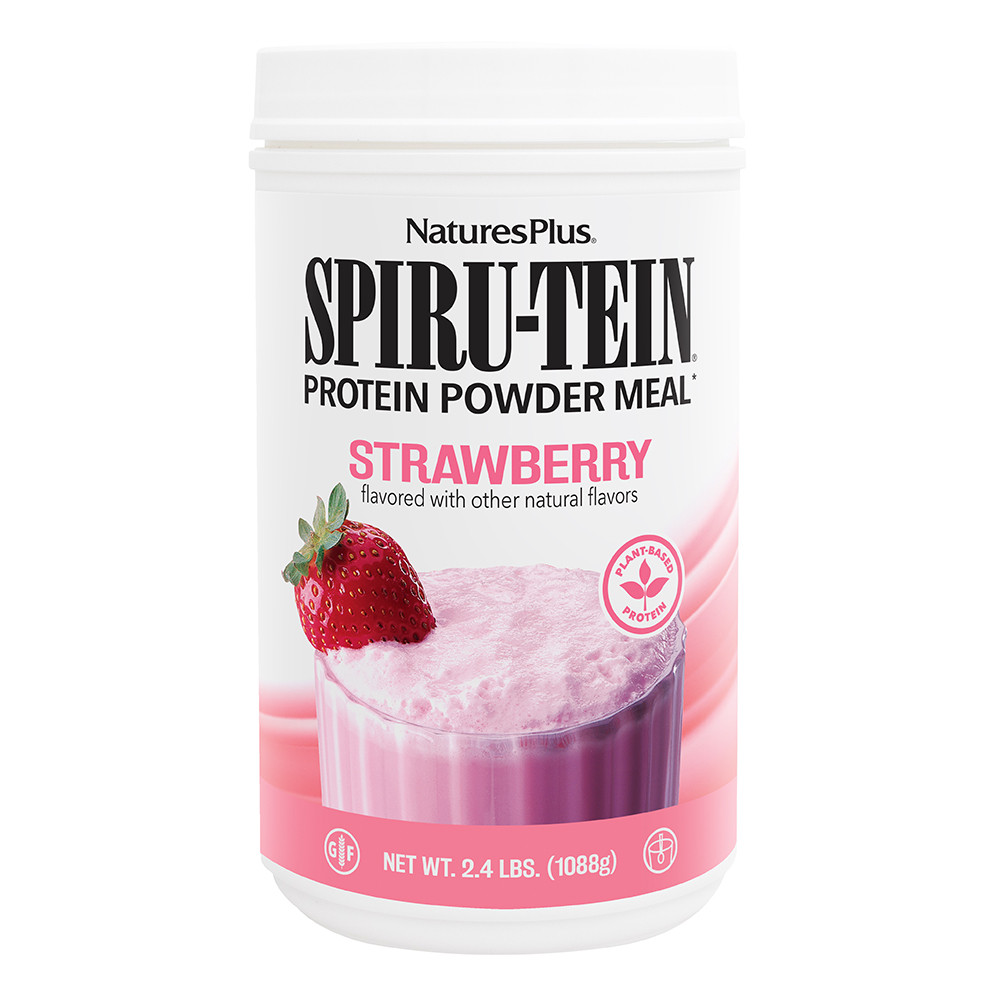 Natures Plus Spiru-Tein Strawberry 2.4 LBS 1088 g