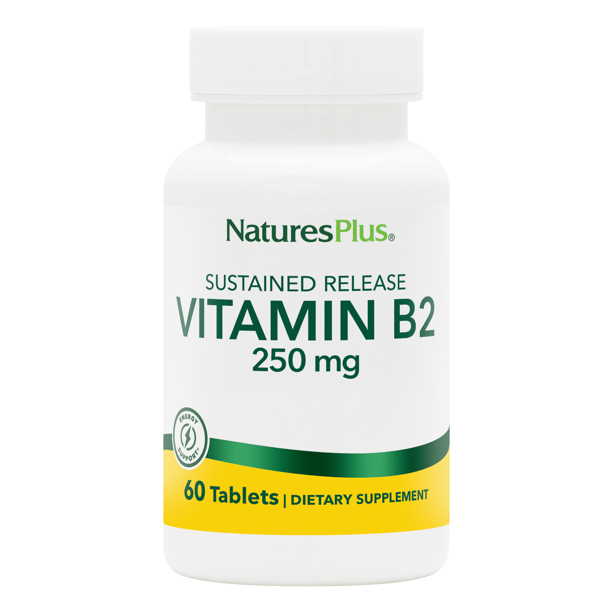 Natures Plus Vitamin B 2 250 Mg Sustained Release 60 Tablets