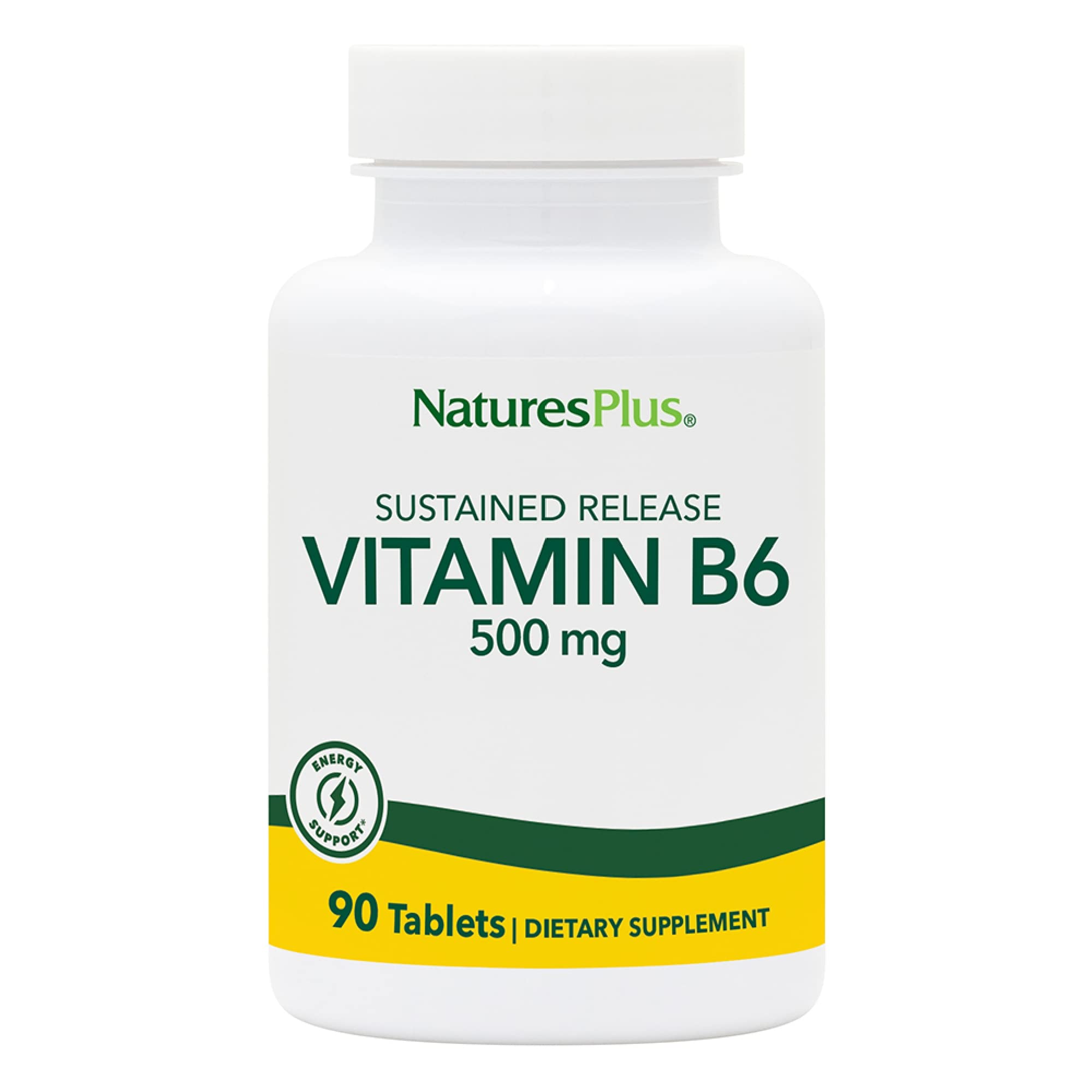 Natures Plus Vitamin B6 500mg Sustained Release 90 Tablets