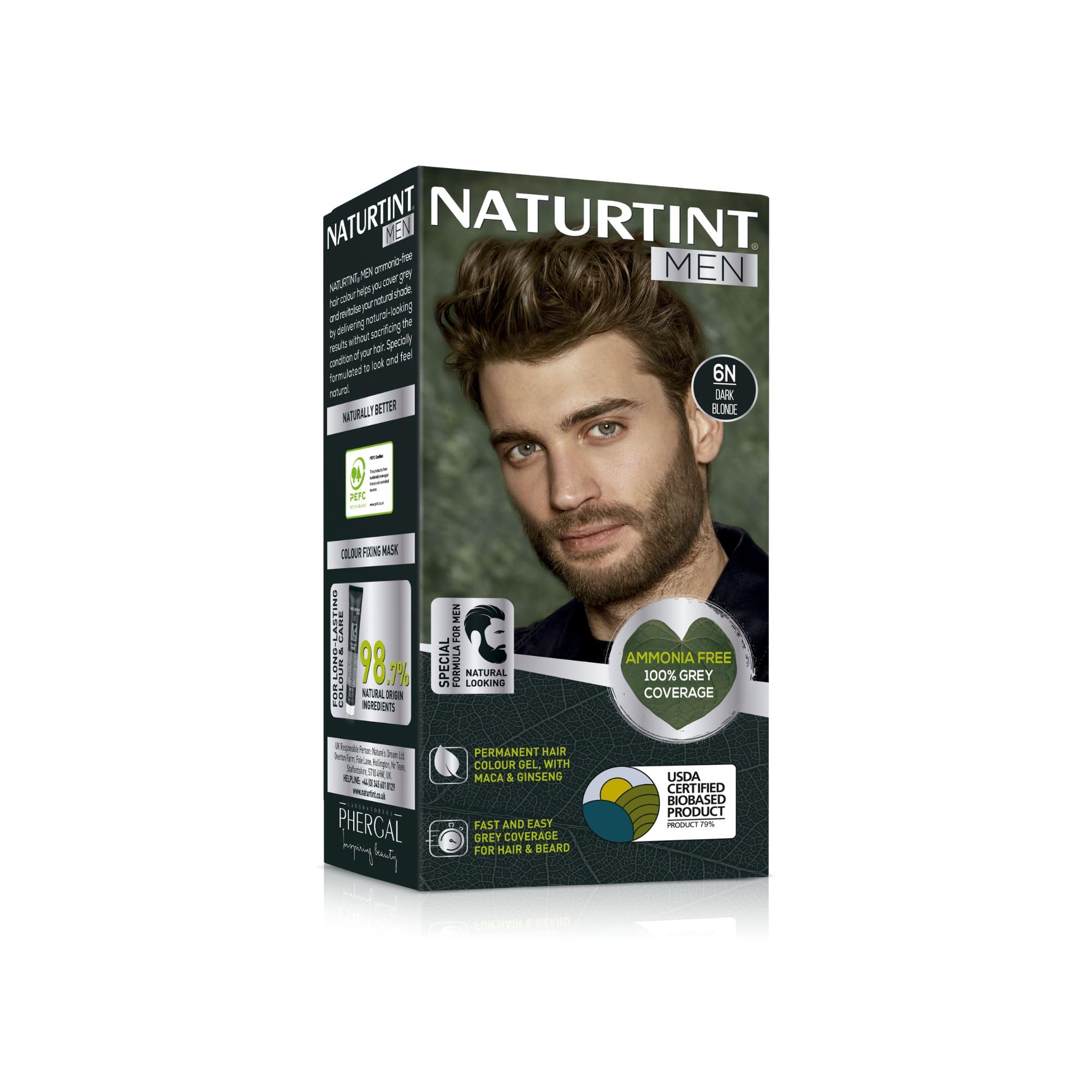 Naturtint Men Hair Color 6N Dark Blonde 170ml