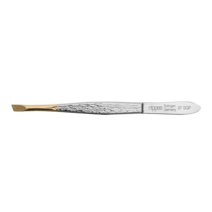 Nippes Tweezer Gold Tip Slanted 37SGP