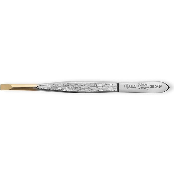 Nippes Tweezer Gold Tip Straight 38SGP