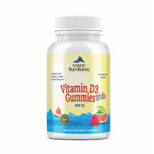 Nordic Sunshine Vitamin D3 400 IU Kids Gummies – Promotes Healthy Bones & Teeth, Immunity Support, Gelatin-Free - 60’s
