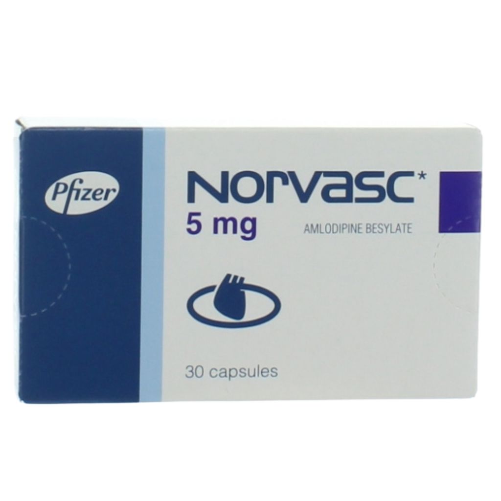 Norvasc 5mg (Hard Gelatin) 30 Capsules