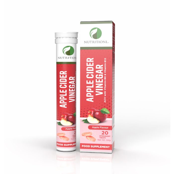 NutritionL Apple Cider Vinegar Effervescent Tablet Apple 20s