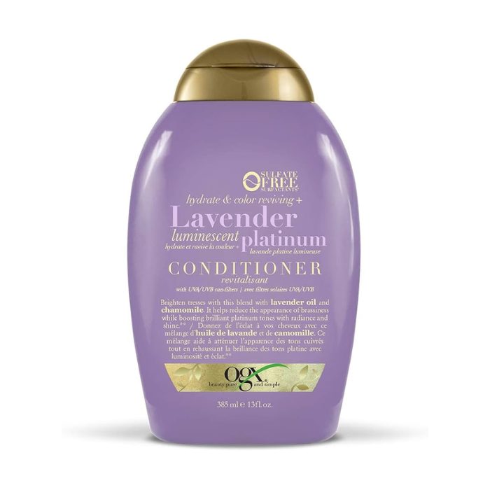 Ogx Hydrate & Color Reviving Lavender Luminescent Platinum Conditioner 385 ml