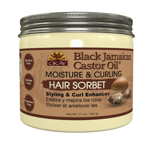 Okay Pure Black Jamaican Moisture Curling Sorbet 482g