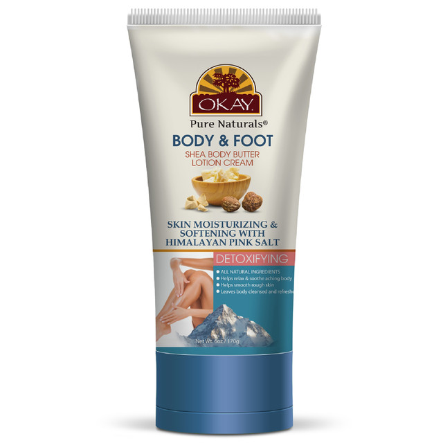 Okay Pure Body & Foot Shea Butter Lotion Cream 170g