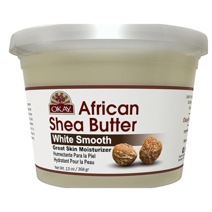 أوكيه بيور ناتشورالز زبدة الشيا الأفريقية للبشرة والشعر - أبيض 13 أونصة