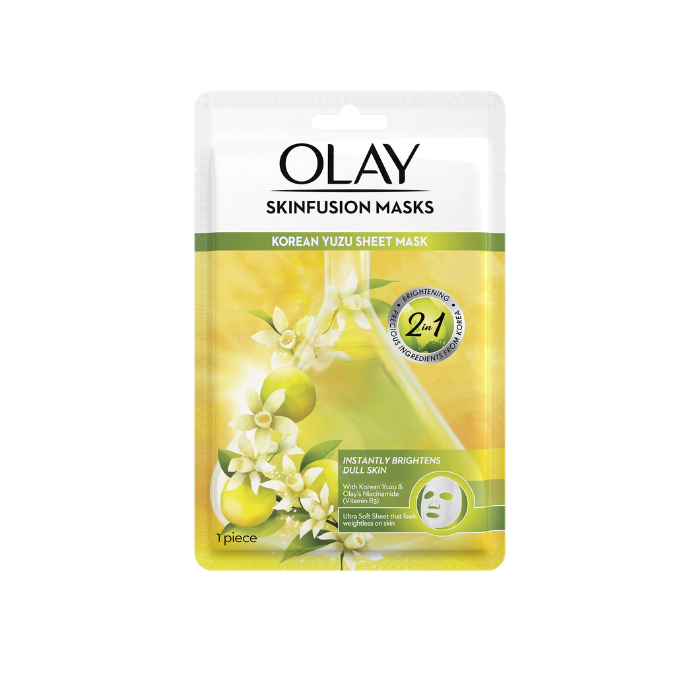Olay Skinfusion Korean Yuzu Sheet Mask 1 Pc