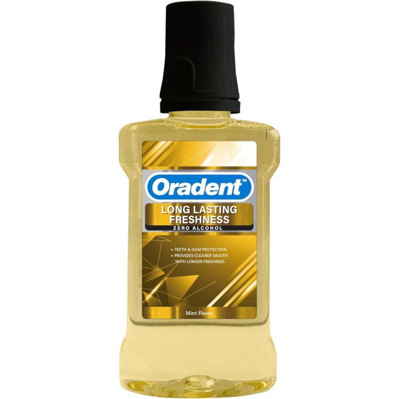 Oradent Long Lasting Freshness Mouthwash – Alcohol-Free Mint, Fresh Breath, Gum Care & Oral Health Support – 500ml