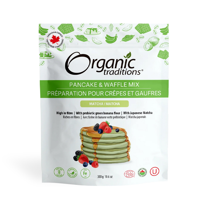 Organic Traditions Pancake & Waffle Mix Matcha 300 g