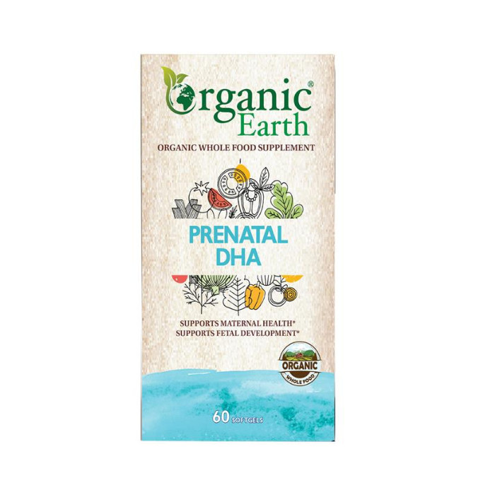 Organic Earth Prenatal DHA for Pregnancy and Lactation Support , 60 Softgels