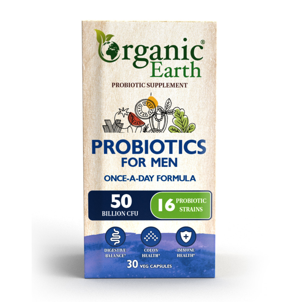Organic Earth Probiotics For Men Cap 30s