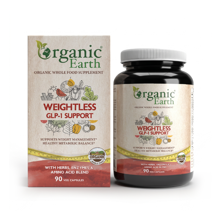 Organic Earth Weightless GLP-1 Support V-Cap 90's