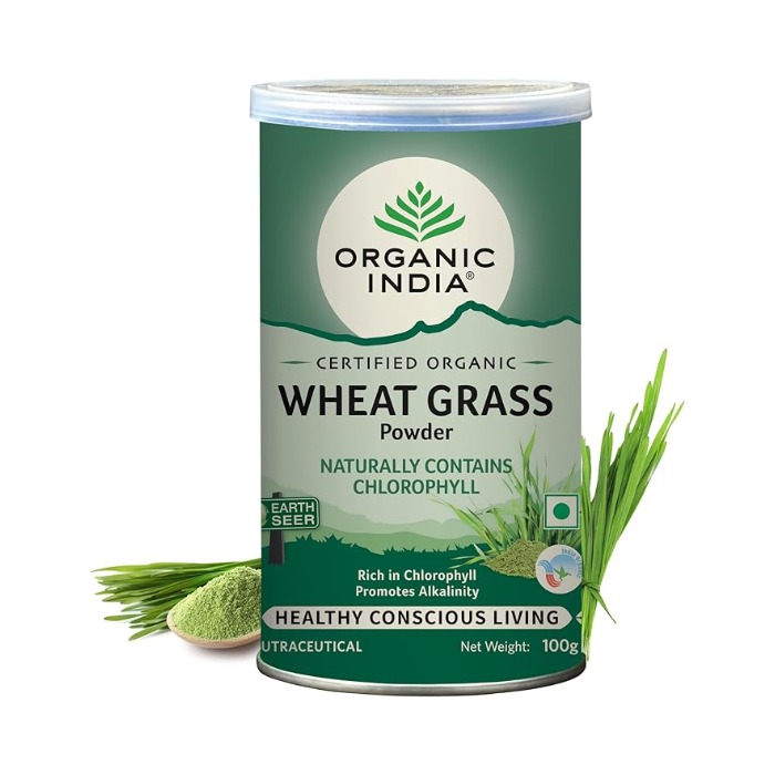أورجانيك إنديا مسحوق عشبة القمح 100 جم