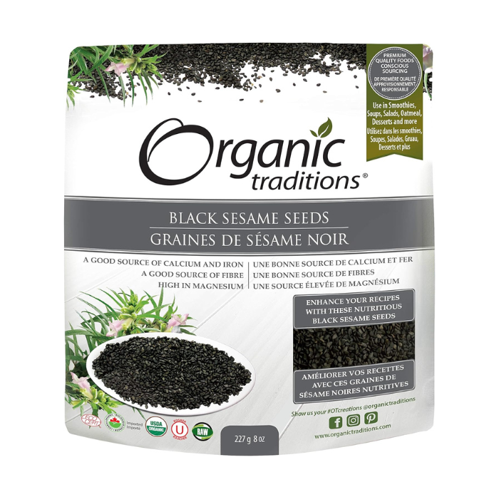 Organic Traditions Black Sesame Seeds 227 g