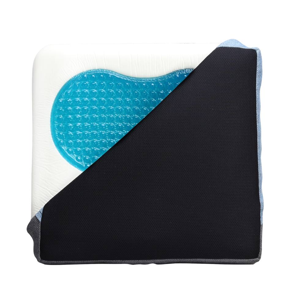 Orthos Smartgel Back Cushion, Pressure Relief, Ergonomic Support and Anti-Ulcer Viscoelastic Comfort, 43x43