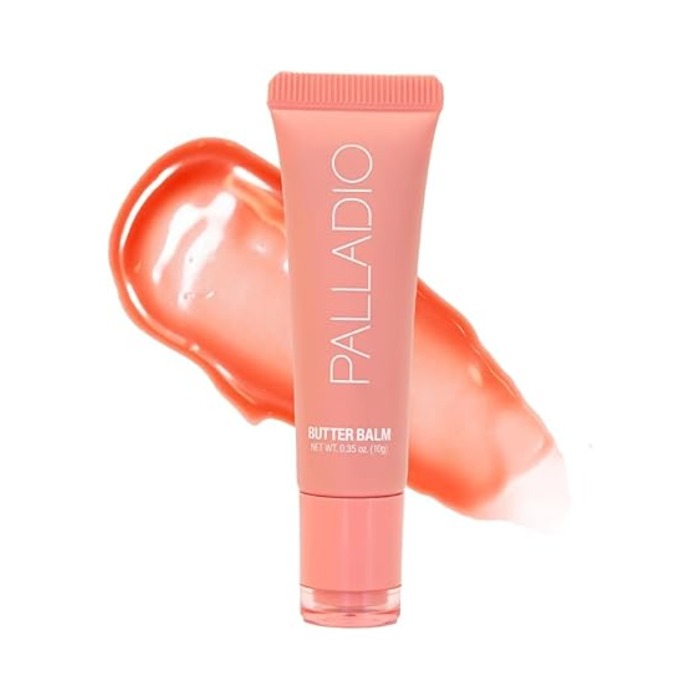 Palladio Butter Balm Tinted Lip Balm Peaches and Cream with Shea Butter & Vitamin E, 10g