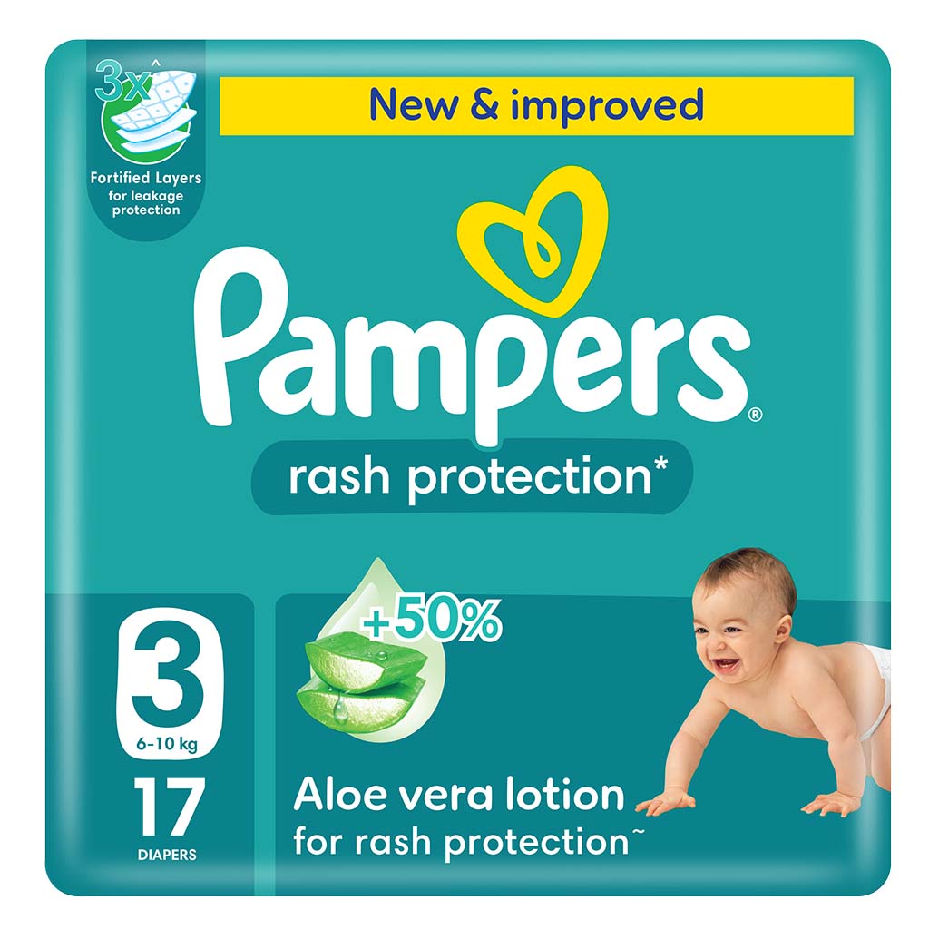 Pampers Baby Dry Size 3 5-9KG Medium 17's