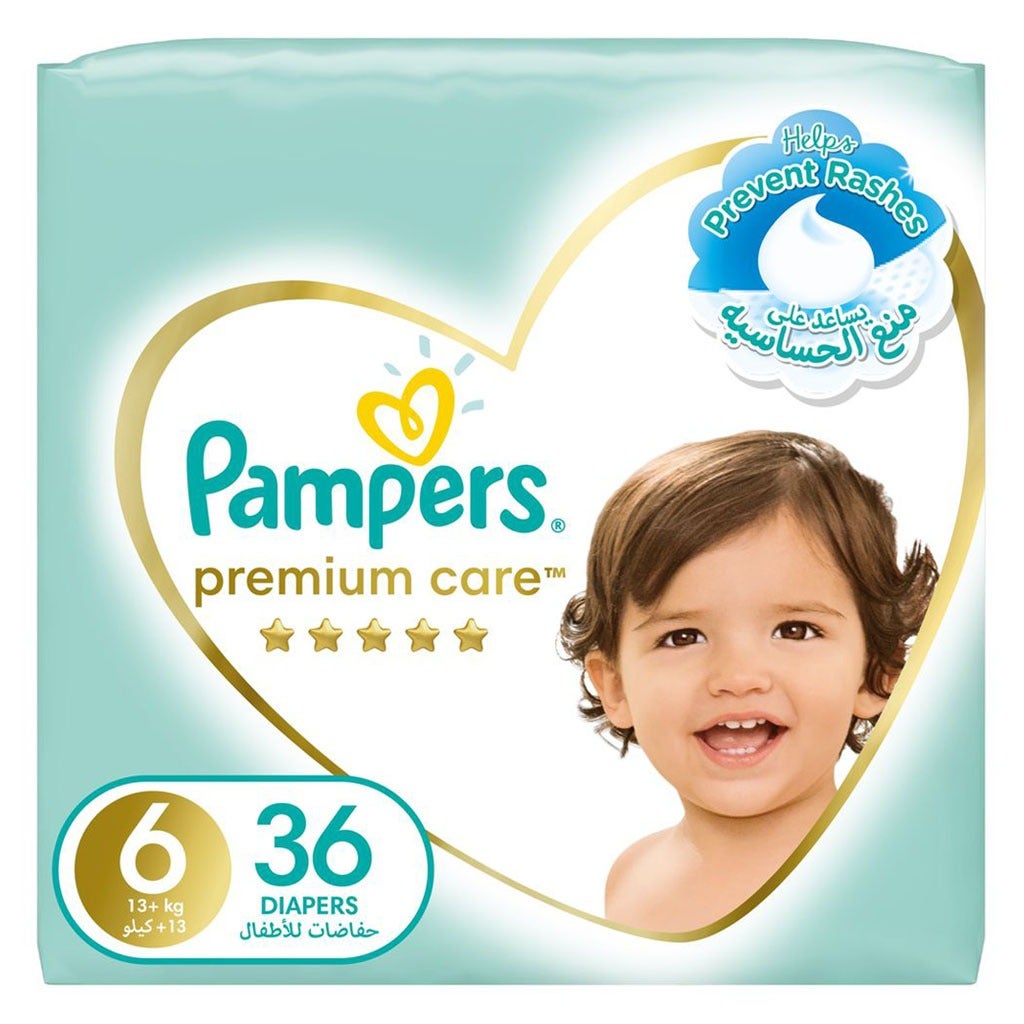 Pampers Premium Care Size 6 Junior Pack 36's