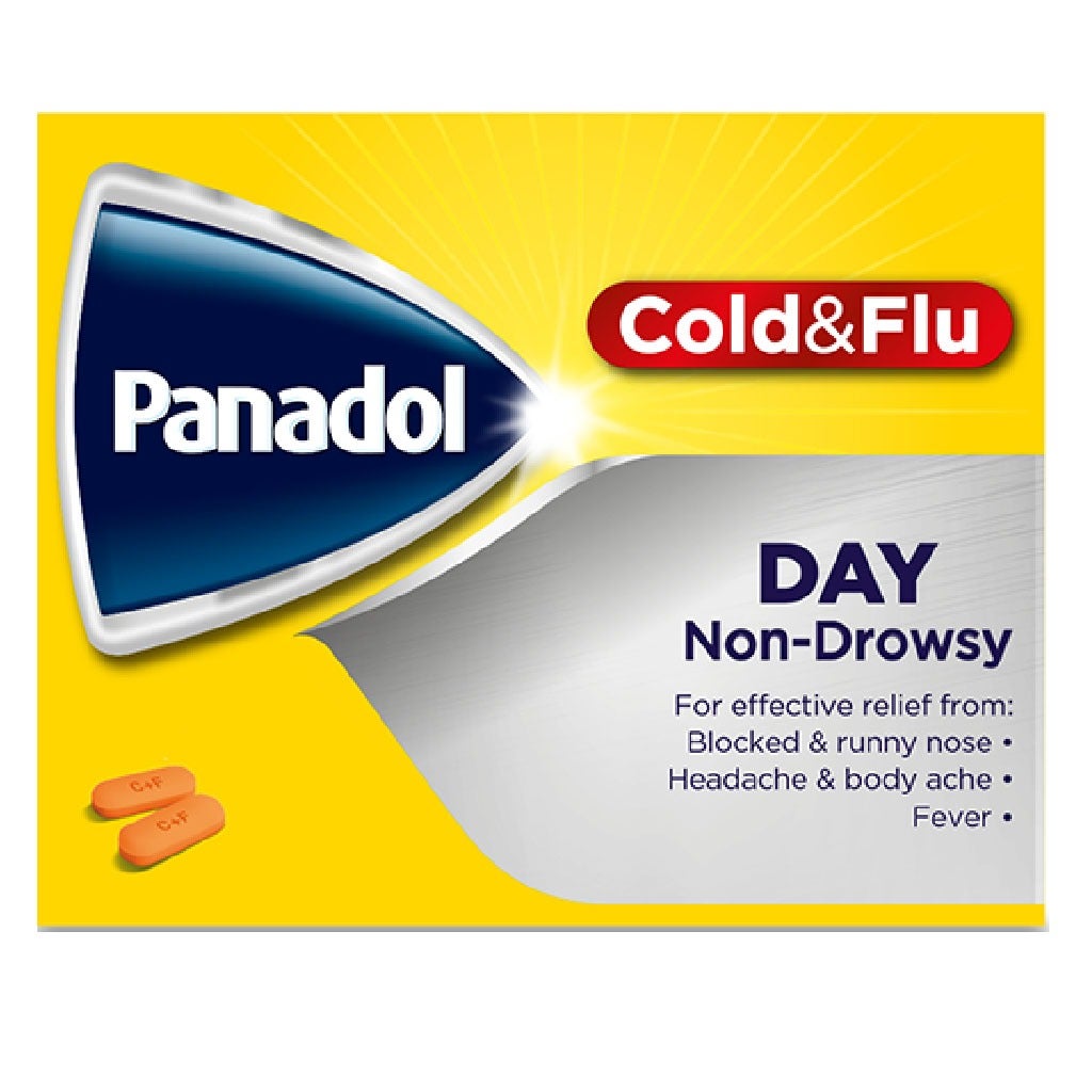 Panadol Cold & Flu Day, Non-Drowsy, 24 Tablets