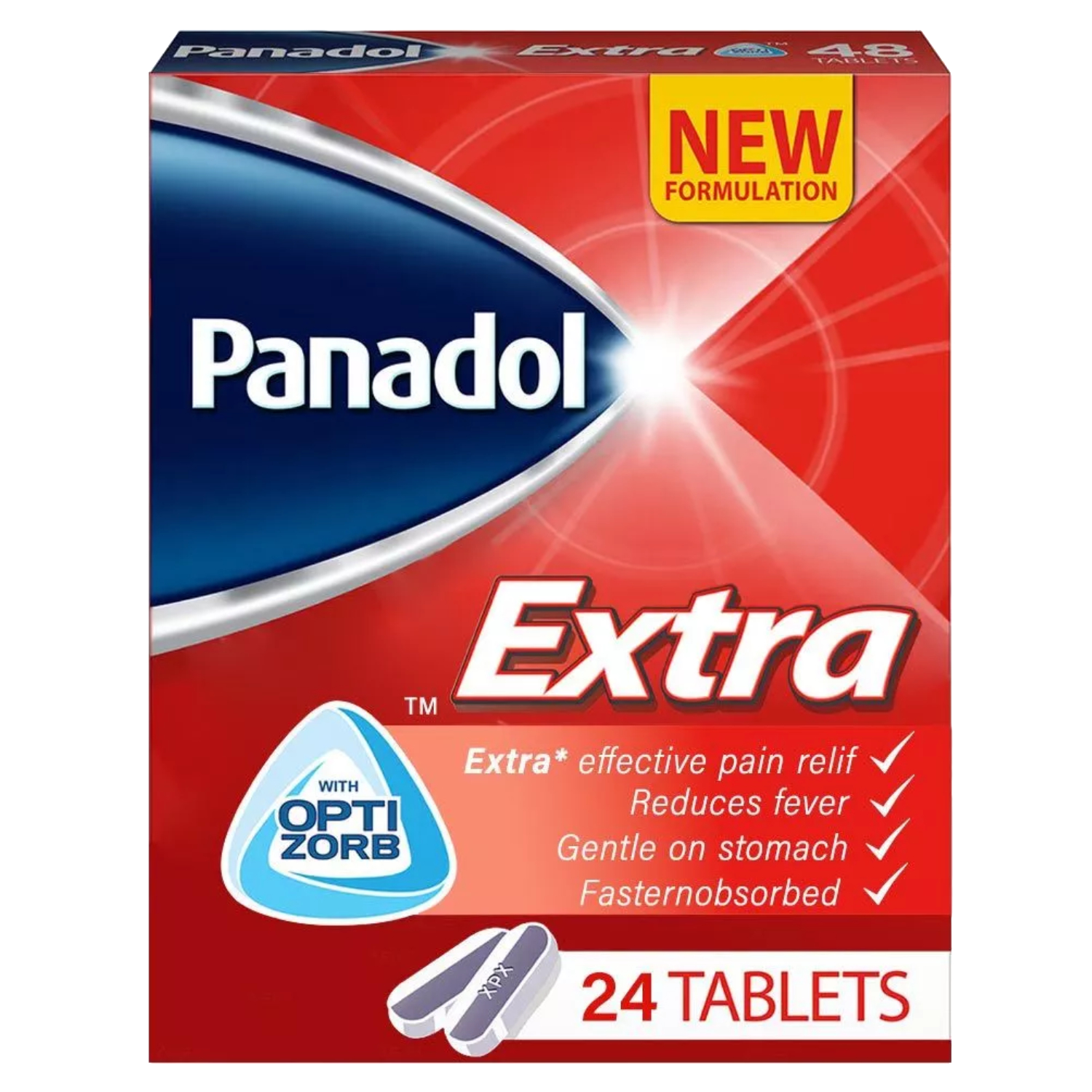 Panadol Extra with Optizorb, 24 Tablets