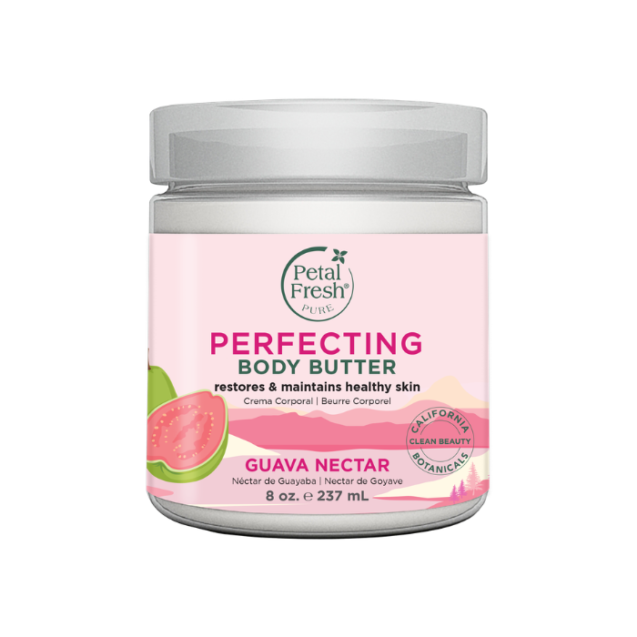 Petal Fresh Pure Guava Nectar Body Butter, Ultra-Hydrating Moisturizer with Tropical Guava Extract for Glowing Skin 8 oz