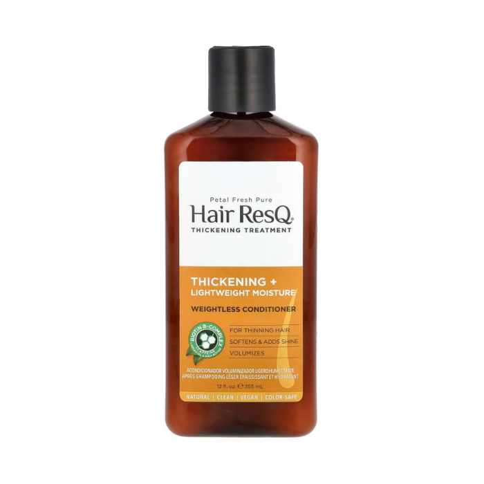 Petal Fresh Pure Hair Resq Thickening Lightweight Moisture Conditioner, Volume, Hydration and Softness, 355ml