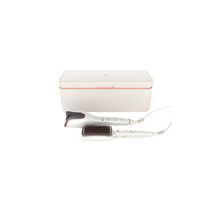 Philips Auto Curler & Heated straightening brush BHH888