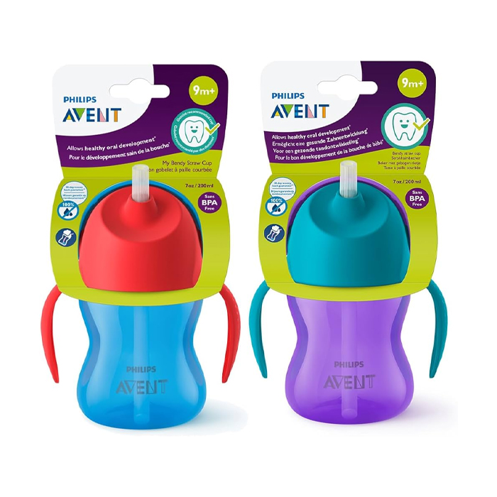Philips Avent Bendy Straw Cup 9m+ Boy/Girl Pa516