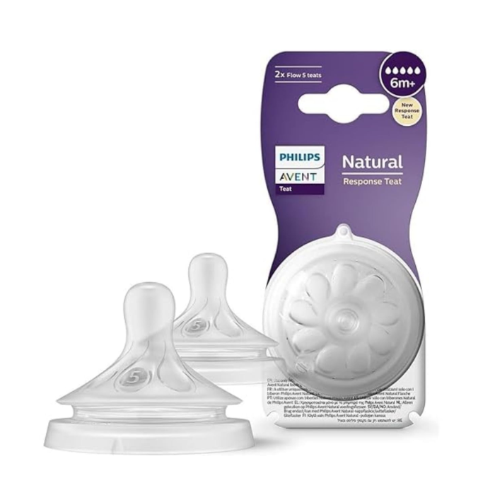 Philips Avent Natural 3.0 6M+ Thick Feed Teats 2s PA722