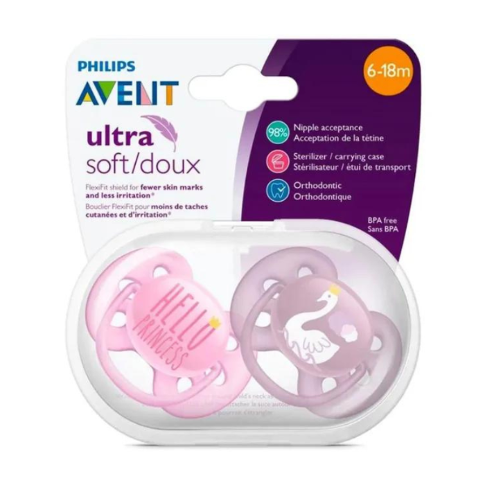 Philips Avent Soft Pacifier 6-18m Girl Mix