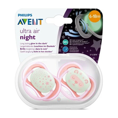 Philips Avent Soft Pacifier Girl 0-6m Mix Deco PA241
