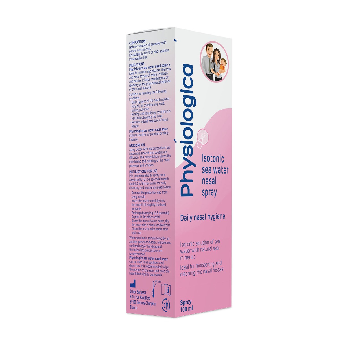 Physiologica Sea Water Nasal Spray Isotonic 100ml
