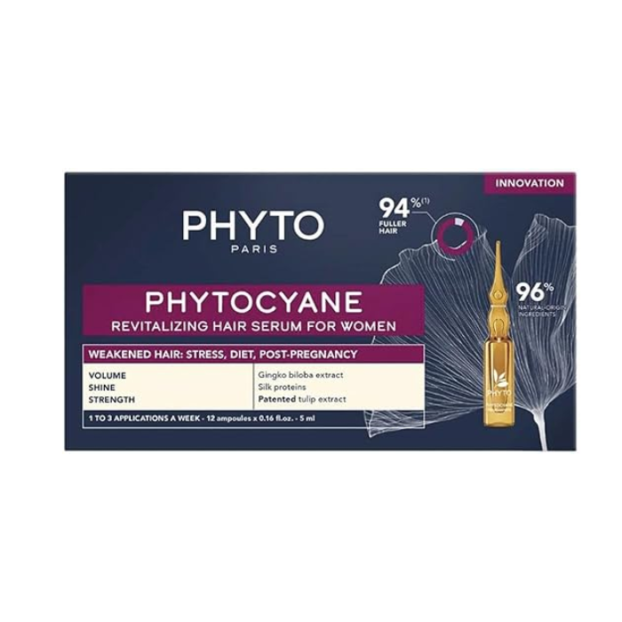 Phyto Phytocyane Revitalizing Hair Serum Women Ampoules 5ml 12s