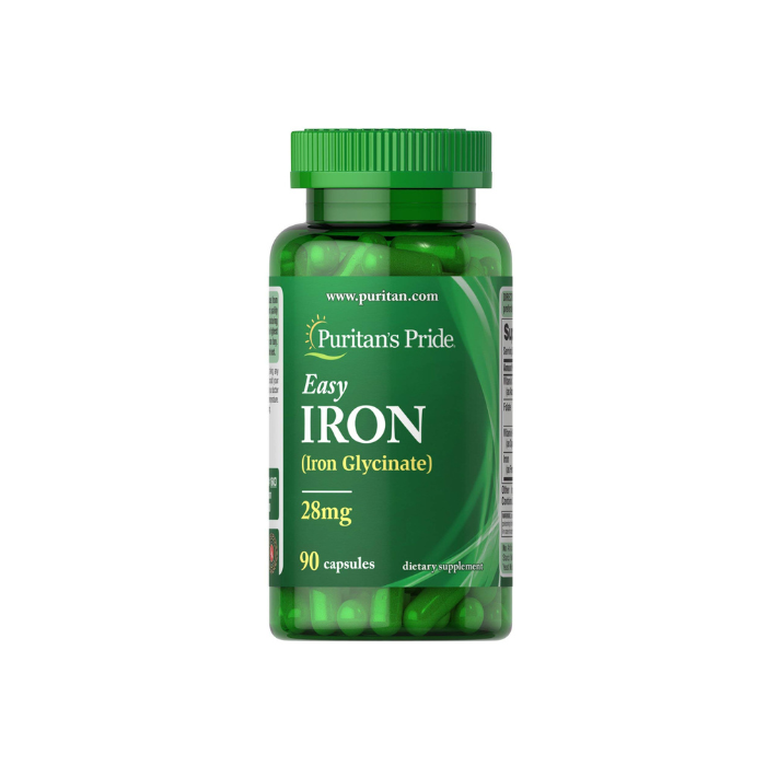 Puritan's Pride Easy Iron 28 mg Capsules 90's
