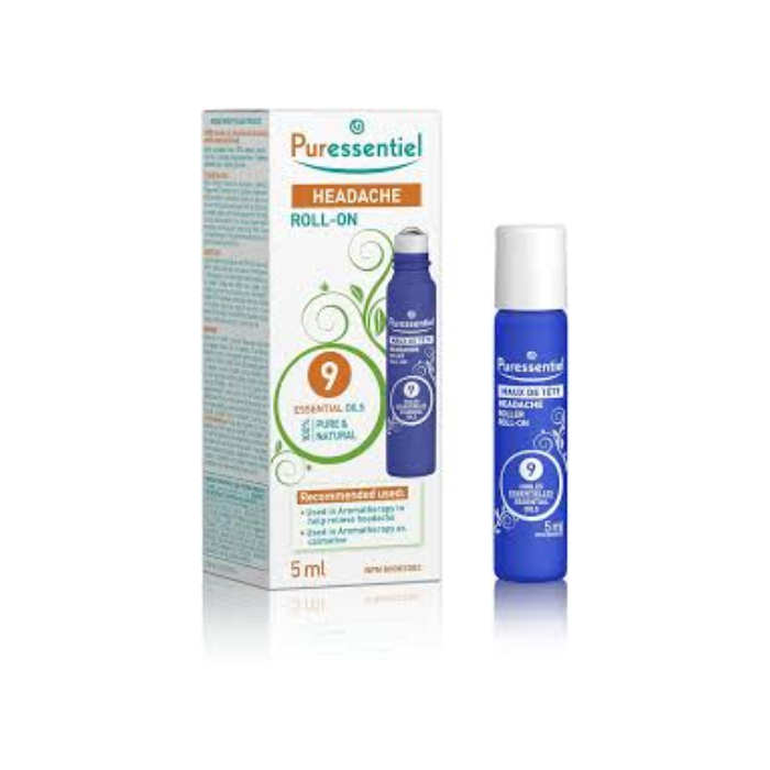 بيورإسنتييل رول أون للصداع مع 9 زيوت أساسية 5 مل
