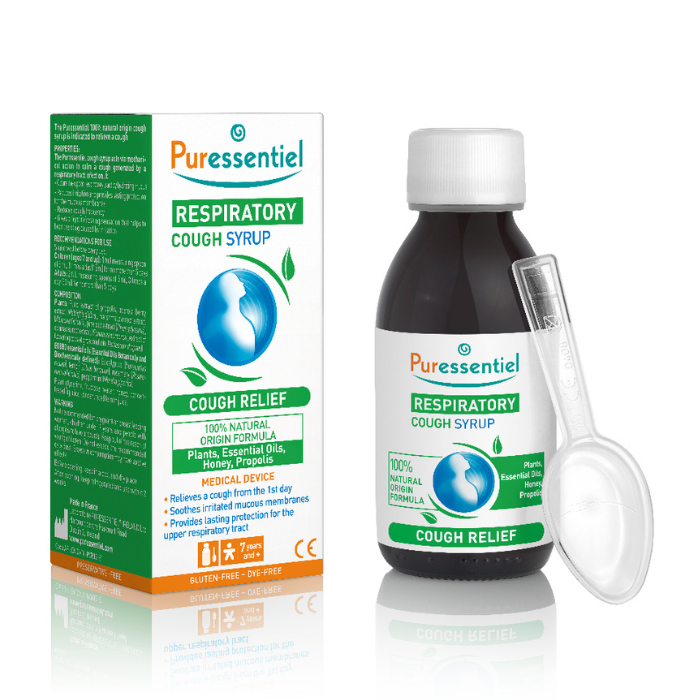 شراب الجهاز التنفسي للسعال من Puressentiel  - حجم 125 مل