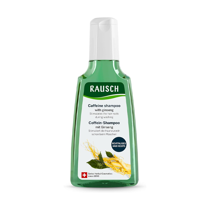 Rausch Caffeine with Ginseng Shampoo, Hair Loss Control and Root Strengthening Formula, 200ml
