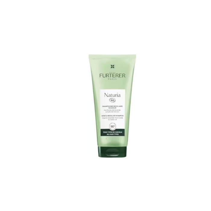 Rene Furterer Naturia Gentle Micellar Shampoo, Vegan Daily Care for Soft and Healthy Hair - 200ml