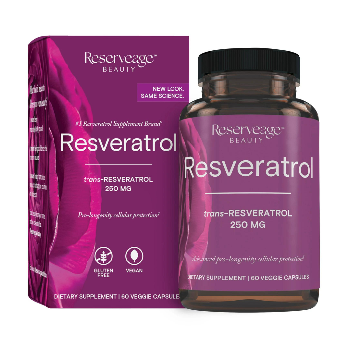 Reserveage Resveratrol 250mg V-Capsules 60s