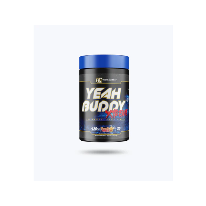 Ronnie Coleman Yeah Buddy Xtreme Pre-Workout Fruit Punch, High Energy Pump Formula, 30 Servings