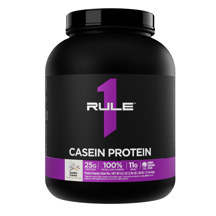 Rule1 Casein 55 Servings Vanilla Creme 4 Lb