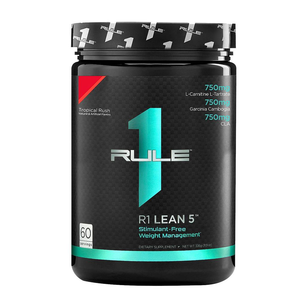 Rule1 Lean 5 60 Servings Tropical Rush 336 g