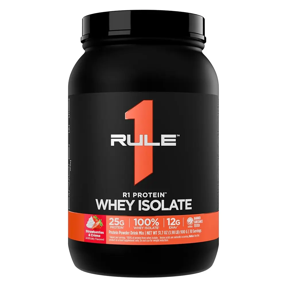 Rule1 Protein 30 Servings Strawberry &  Creme 1.98lb