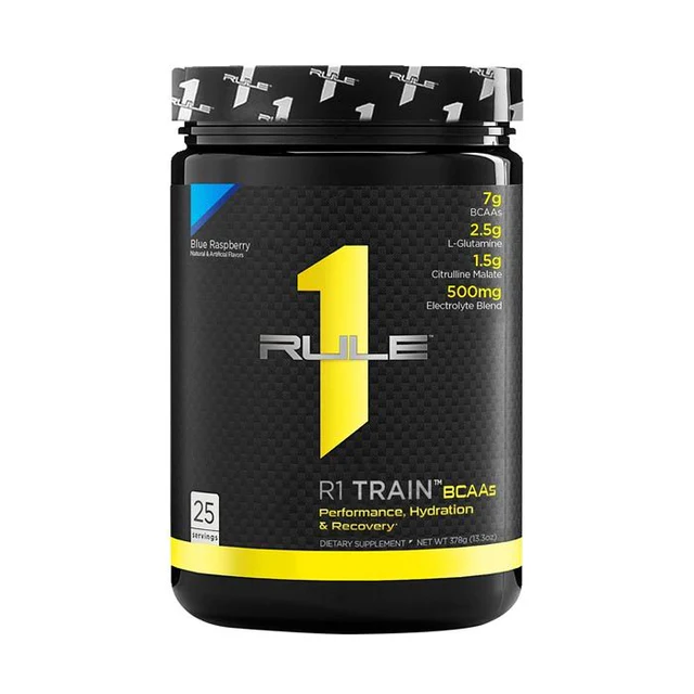 Rule1 Train BCAAs Blue Raspberry 25 Servings 378 gm